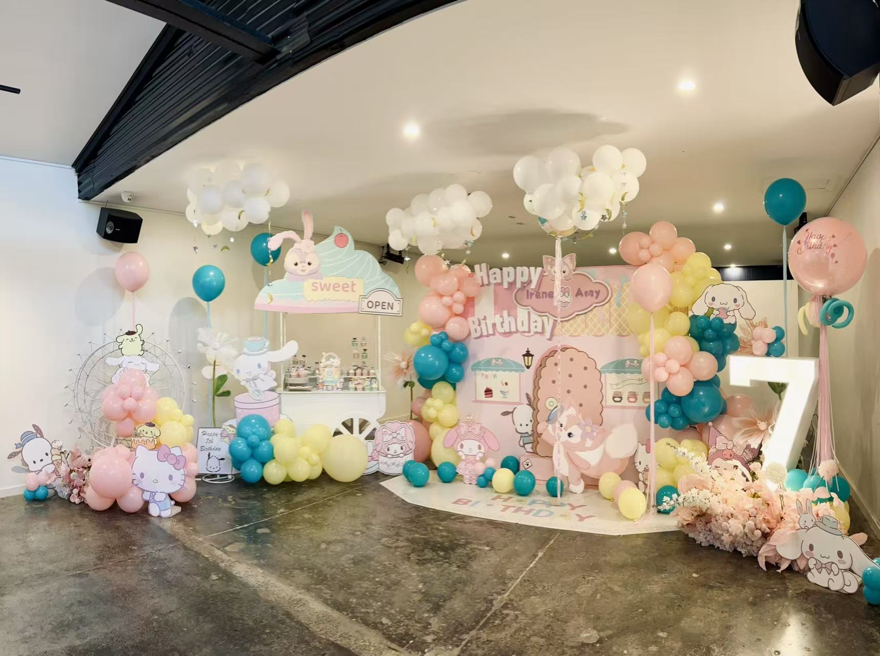 FAB EVENTS pastel sweet shop birthday styling
